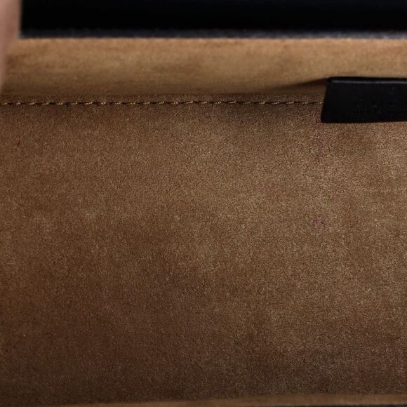 Gucci Padlock Bamboo Shoulder Bag GG Coated Canvas Small Brown - Picture 5 of 8